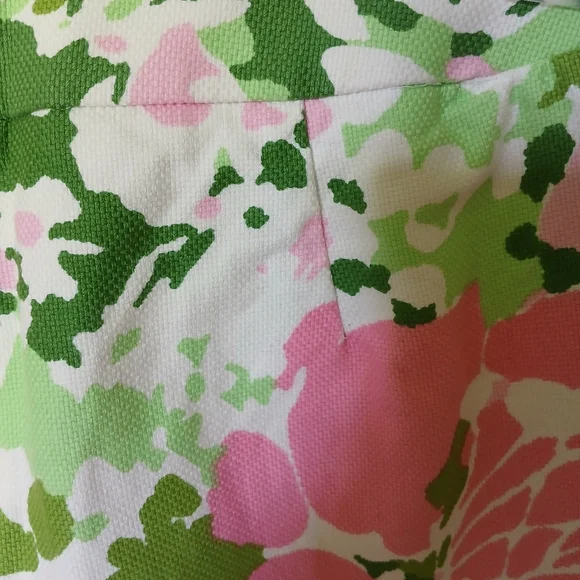 Talbots Green and Pink Floral Skirt - Picture 5 of 8